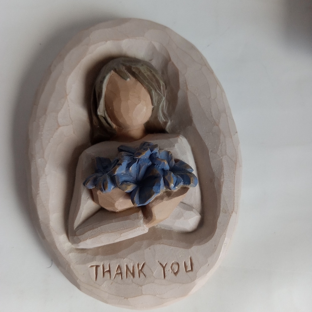 Carved Thank You Plaque Willow Tree